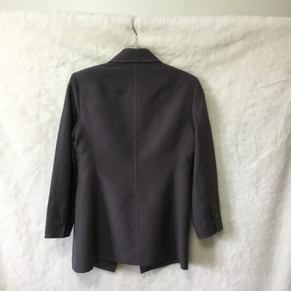Anne Klein Single-Button Brown Notched-Lapel Blazer - Picture 4 of 8